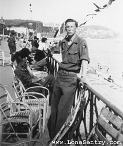[3rd Arm. Div. G.I. in Nice, France on July 4th]