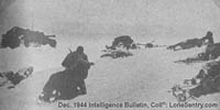 German assault guns in winter snow.