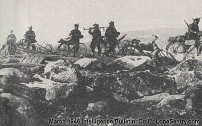 German Bicycle reconnaissance troops in arctic