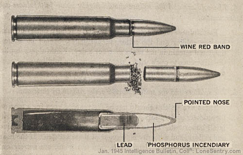 Japanese Army INCENDIARY Bullet]