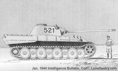 [Figure 1. New German Heavy Tank: the Pz. Kw. 5 (Panther).]