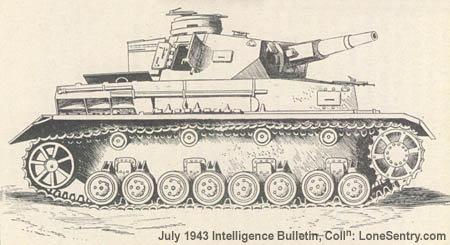 [Figure 1. - German Pz. Kw. 4. Mounting a Short-barreled 75-mm Gun.]