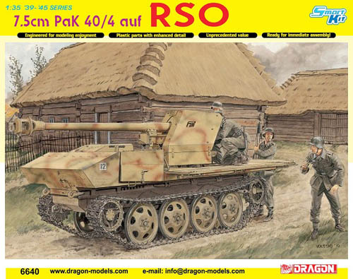 Dragon Model Kit: 7.5cm PaK 40/4 auf RSO