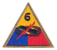 6th Armored Division Patch