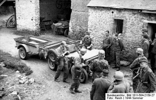 Jeep Captured by Germans in WW2