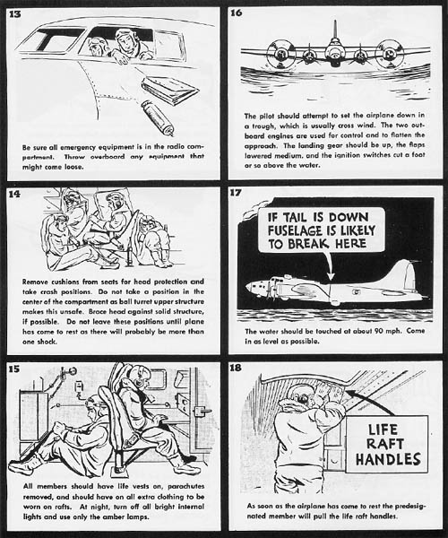 Pilot Manual B-17 Flying Fortress Bomber: Forced Landing Water