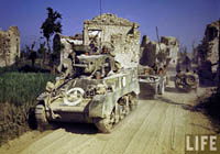 WW2 Color Photograph M5 Light Tank