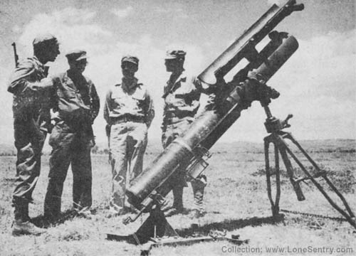Japanese WWII Army 20-cm SS Rocket and Type 4 Launcher