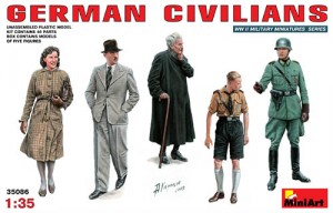 Miniart 35086 German WWII Civilians Model Kit