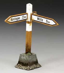 Bastogne and Wiltz Signpost