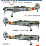 Eaglecals 134 Decals for WWII Luftwaffe TA 152 H Fighters