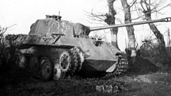 Destroyed Panther Tank Normandy 1944