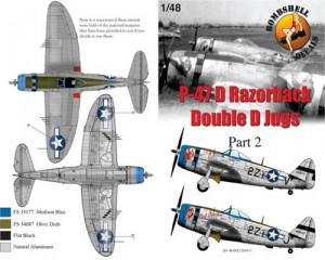 Bombshell 48BS0011 1/48 P-47D Thunderbolt Double D Jugs Pt.1 
