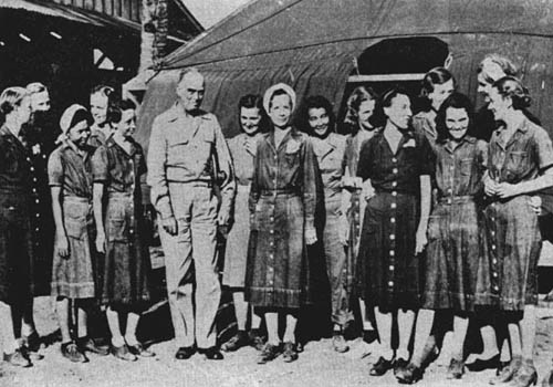 Eleven Navy Nurses Decorated for Work During Jap Occupation of Philippines