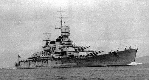 Italian Navy Battleship Roma WW2