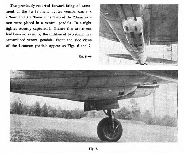 Ju 88 Night Fighter Ventral Gondola 20mm Cannon