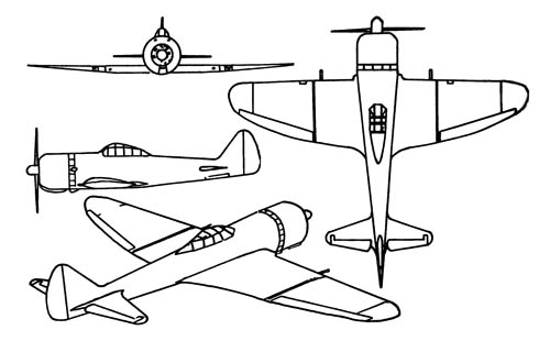 Nakajima Ki-44 Shoki Tojo Fighter