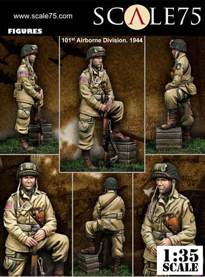 101st Airborne Division WWII Figure 1944 Scale75