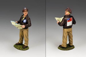 Flying Tigers Ace Pilot with Map, Toy Soldier