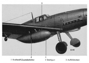 Me 109 Wing Drop Tanks Betriebsstoff-Zusatzanlage