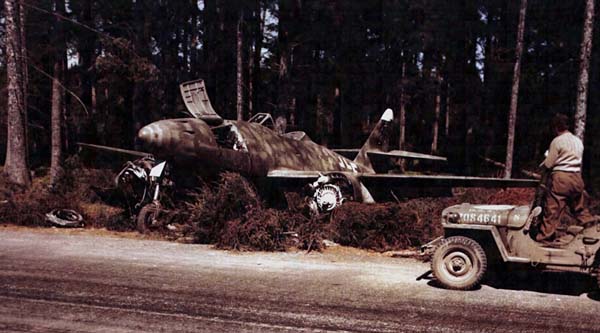 Color Photo Me 262 Jet Fighter of WW2