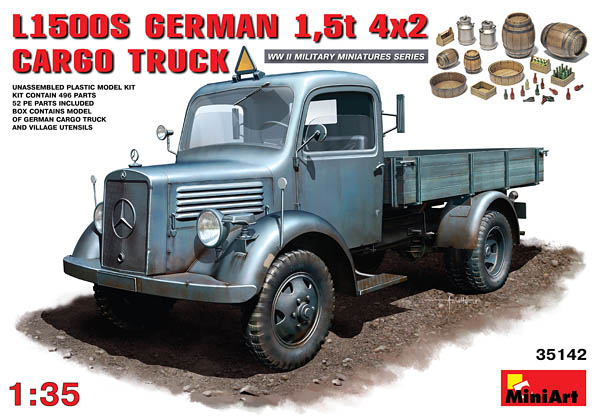 35142 MB L1500S GERMAN 1.5t CARGO TRUCK