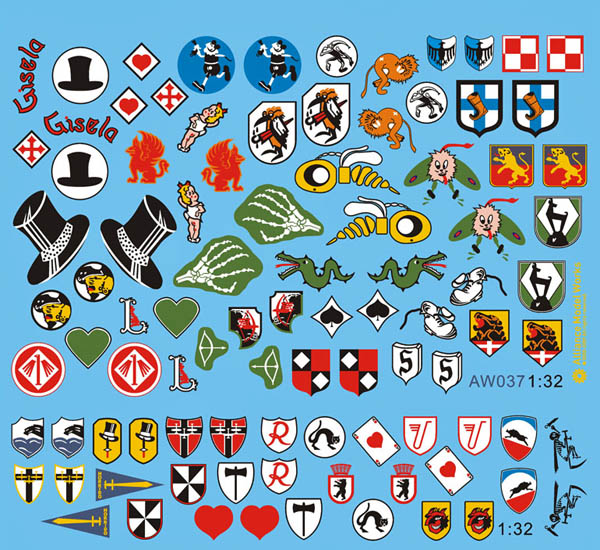 Bf 109 unit emblem decals