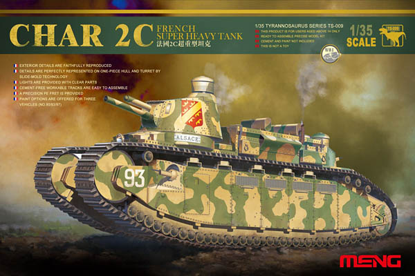 Char 2C French Superheavy Tank by Meng Model