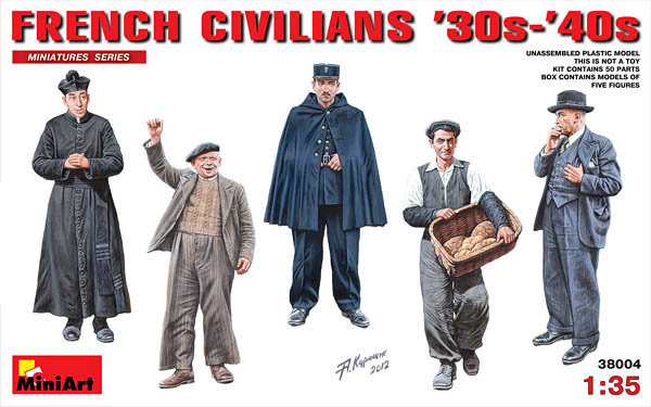 French Civilians 1930s-1940s MiniArt Models