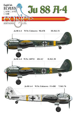 Ju 88 A4 Decals