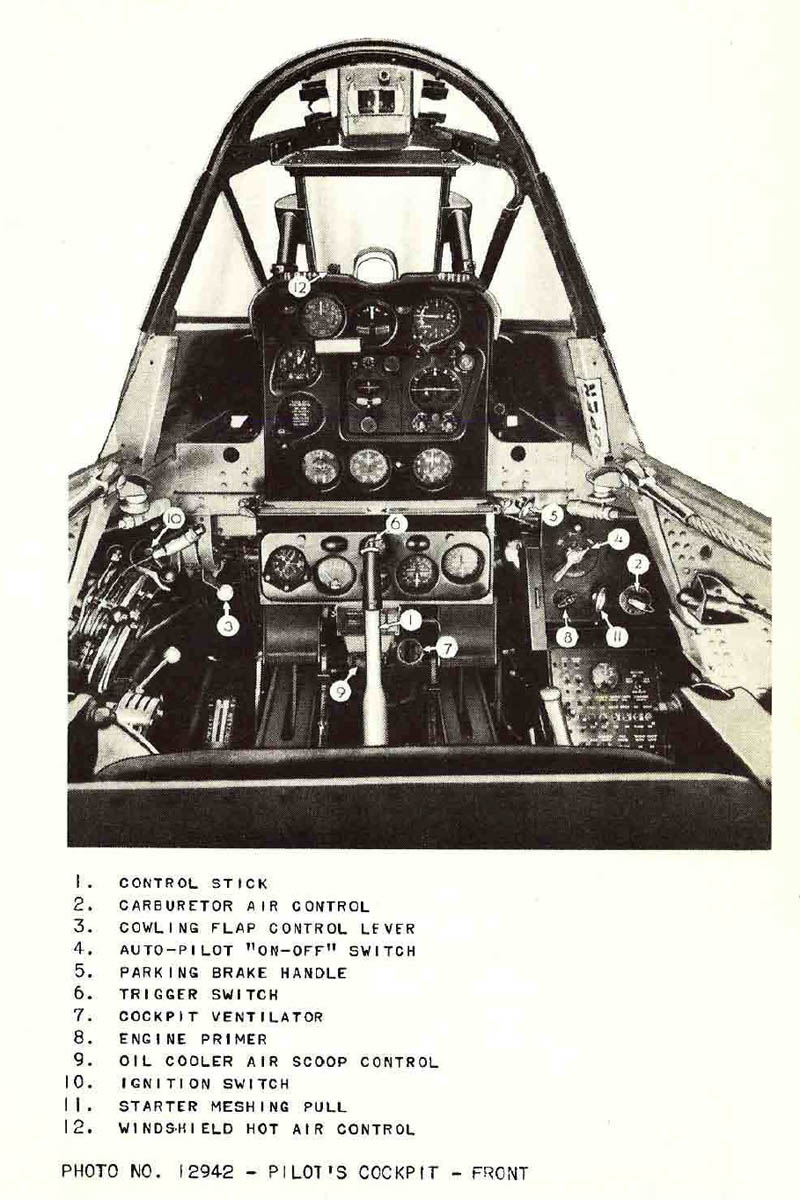 Douglas SBD Dauntless Front Cockpit and Instrument Panel