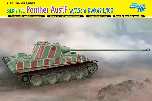 Pour Kpfw V Panther Ausf F Canon #35B145 1/35 RB 7,5 cm KwK-44 L/70 Pz 