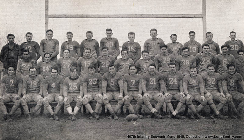 407th Raiders Football Team, 1945