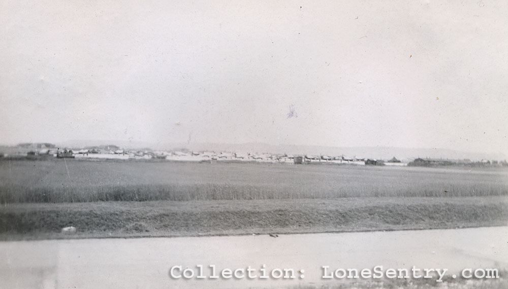 Written on back of photo: C-47 planes - Mannheim, Germany