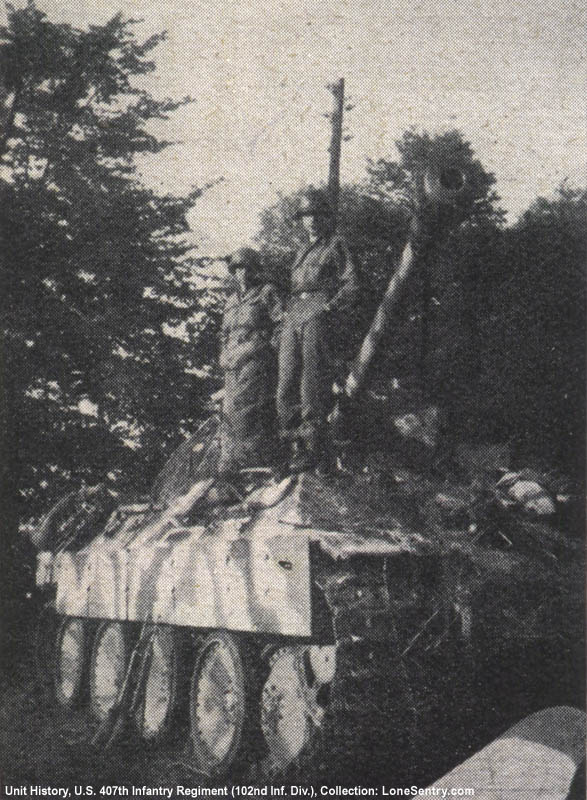 Captured German Panther tank