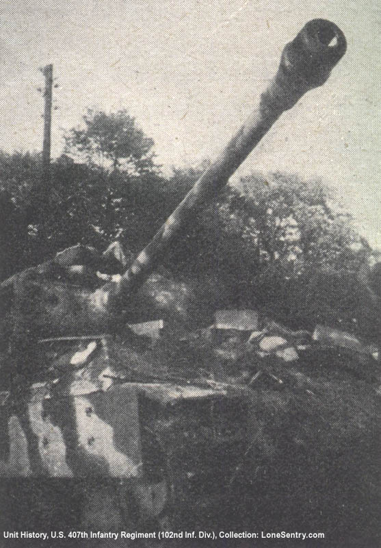 Captured German Panther tank