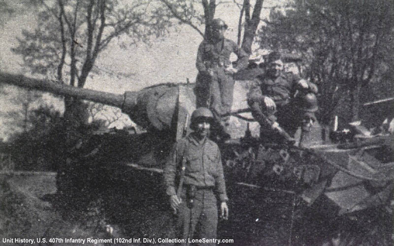 Captured German Panther tank