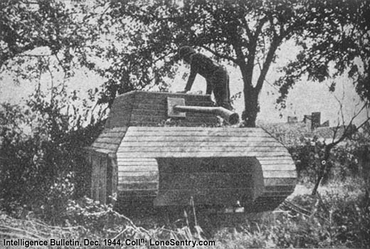 Dummy Panther Tank, WWII, France 1944