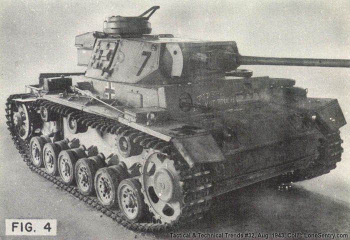 German Panzer III tank captured in North Africa.