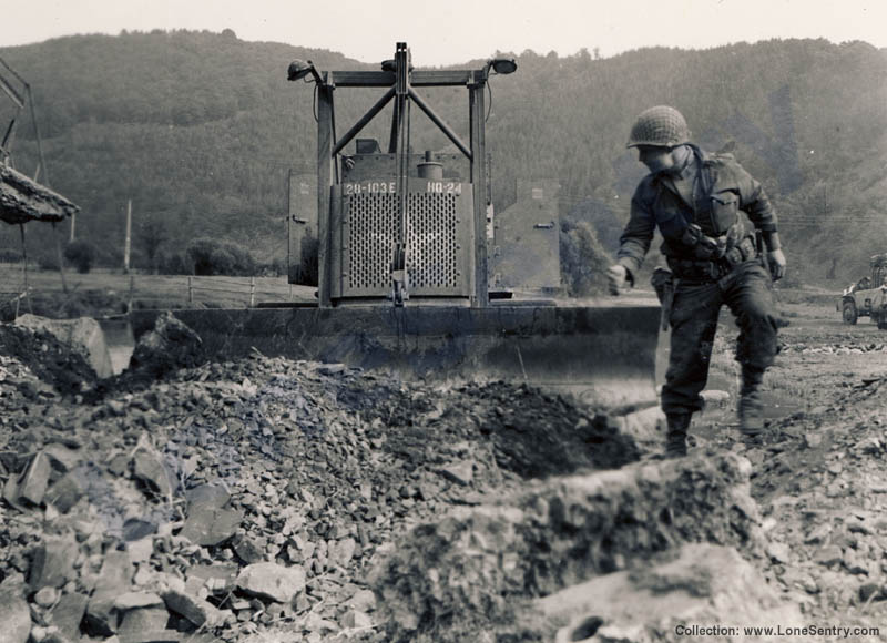 [Armored Dozer, WWII, 103rd Engineer Combat Battalion, 28th Infantry Division]