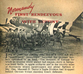[101st Airborne Division: Normandy, First Rendezvous with Destiny]