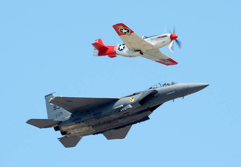 P-51 Mustang and F-15 Eagle