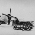 tractor tows a p-47 thunderbolt