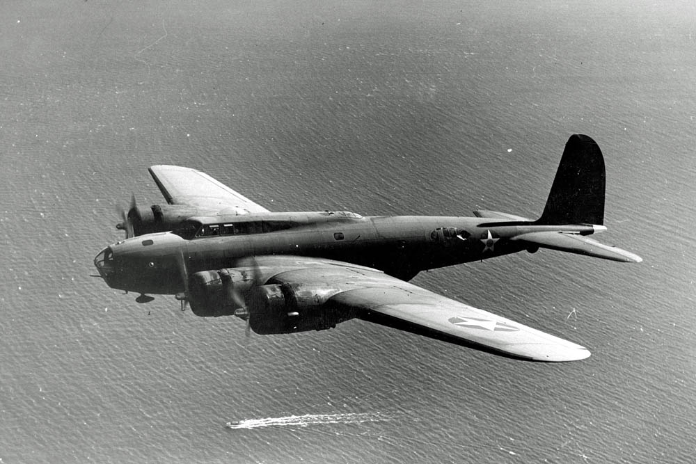 Modified Boeing B-17B in flight ( U.S. Air Force Photograph )