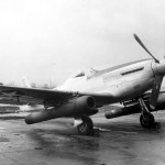 Experimental North American P-51D Mustang with pulsejets mounted under the wings. (U.S. Air Force Photograph.)
