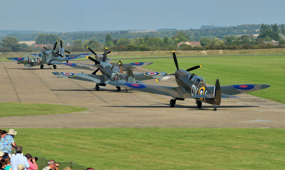 Supermarine Spitfire aircraft taxi