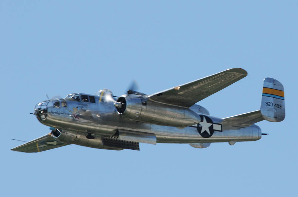 B-25 Miss Mitchell Flyover