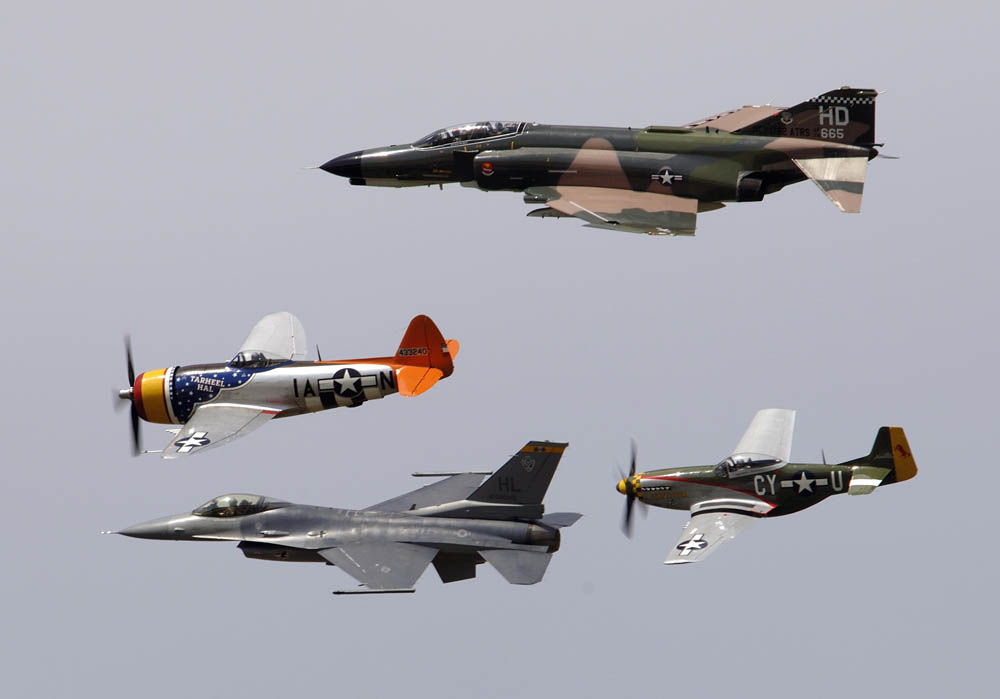 Heritage Flight Formation of Fighters