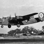 Consolidated B-24D Liberator, nicknamed Hellsadroppin II, of the 329th Bomb Squadron, 93rd Bomb Group of the 8th Air Force photographed in December 1942. (U.S. Air Force Photograph.)