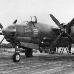 B-26 Marauder "Good Buddie" of the 554th Bombardment Squadron, 386th Bombardment Group in 1943 at RAF Boxted, Essex. (U.S. Air Force Photograph.)